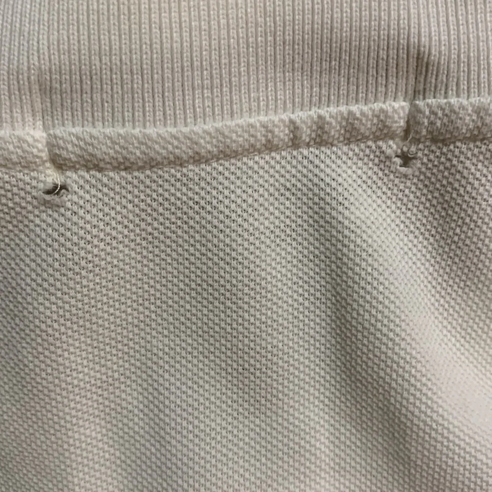 VTG Burberrys Men’s Crested White Polo Short Sleeve Shirt Classic Cotton XL